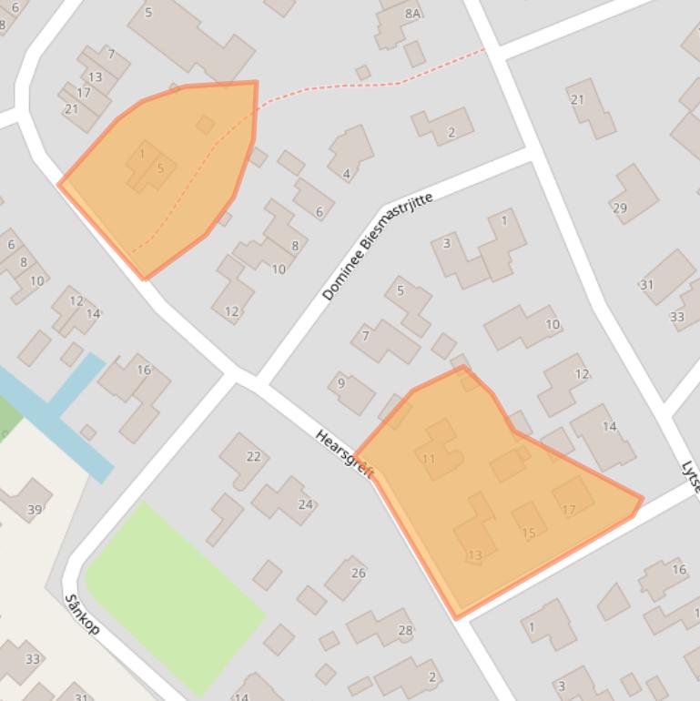 Kaart van postcodegebied 9289JR.