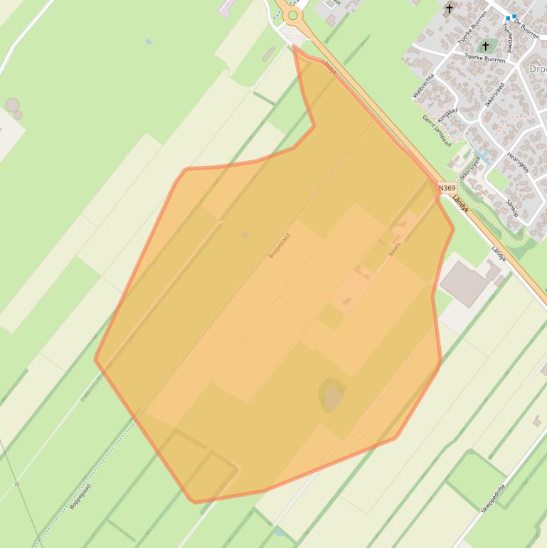 Kaart van postcodegebied 9289KV.