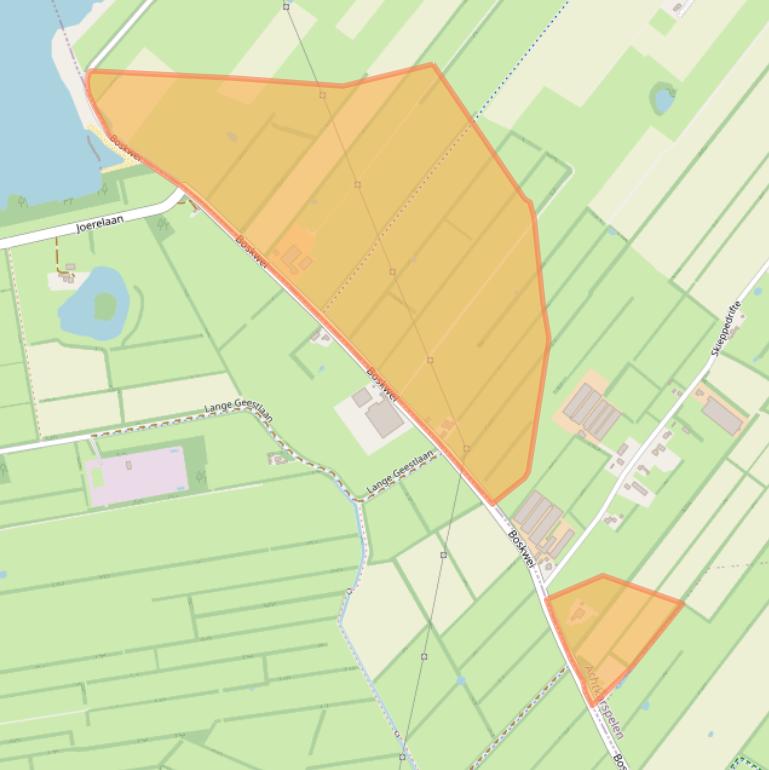 Kaart van postcodegebied 9289KW.