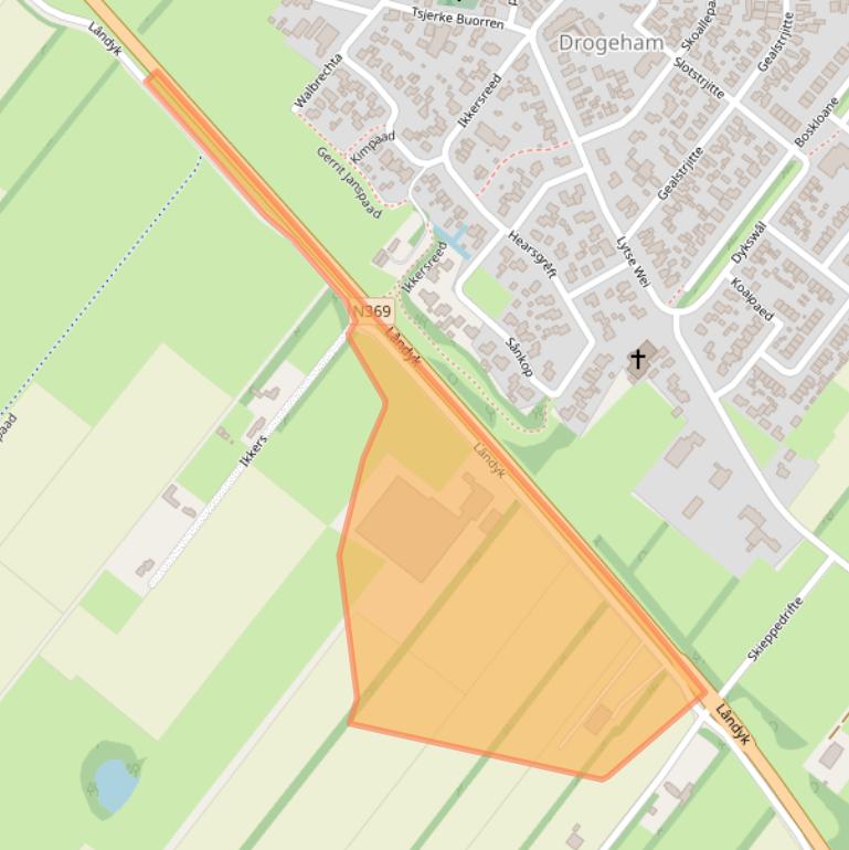 Kaart van postcodegebied 9289LE.