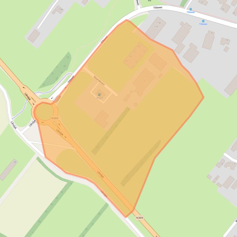 Kaart van postcodegebied 9289LG.