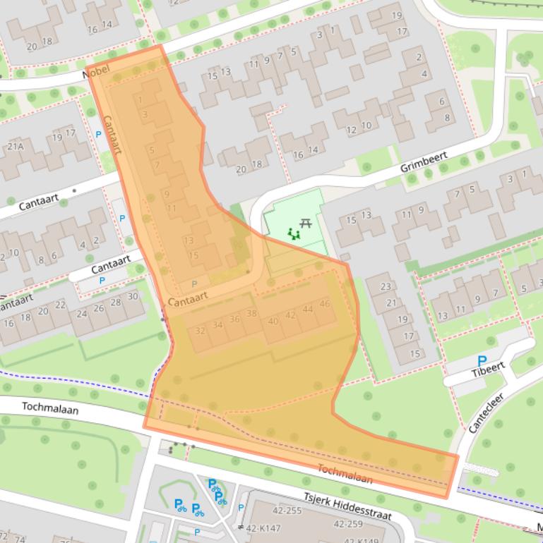 Kaart van postcodegebied 9291AK.
