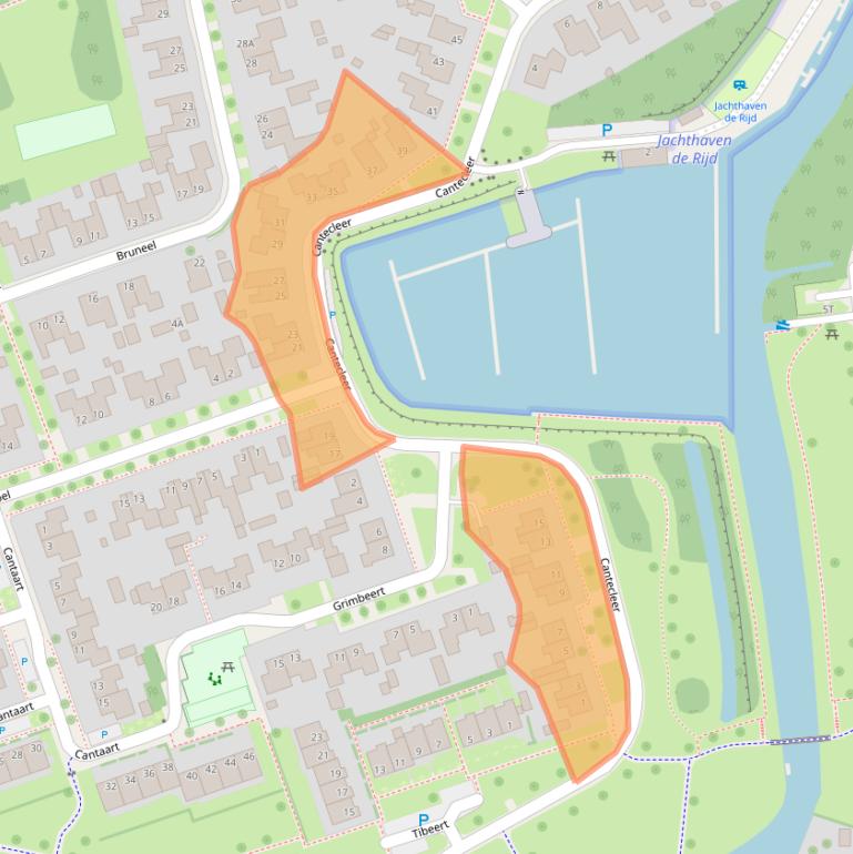 Kaart van postcodegebied 9291AP.