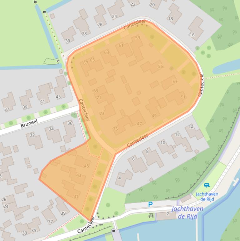 Kaart van postcodegebied 9291AR.