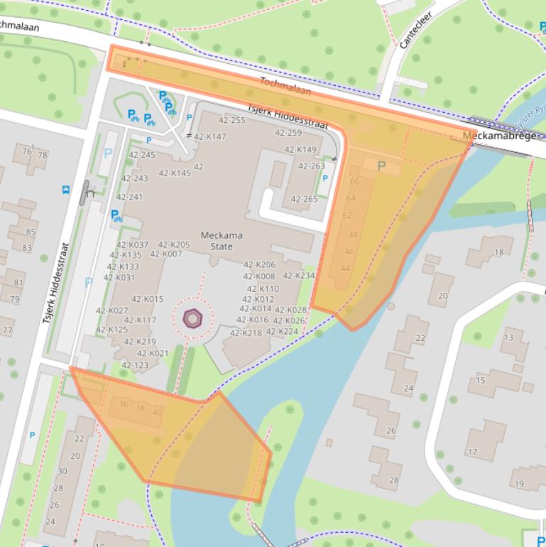 Kaart van postcodegebied 9291AZ.