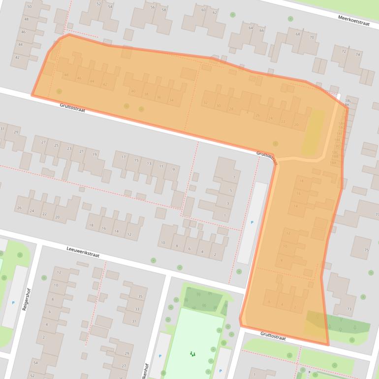 Kaart van postcodegebied 9291BD.