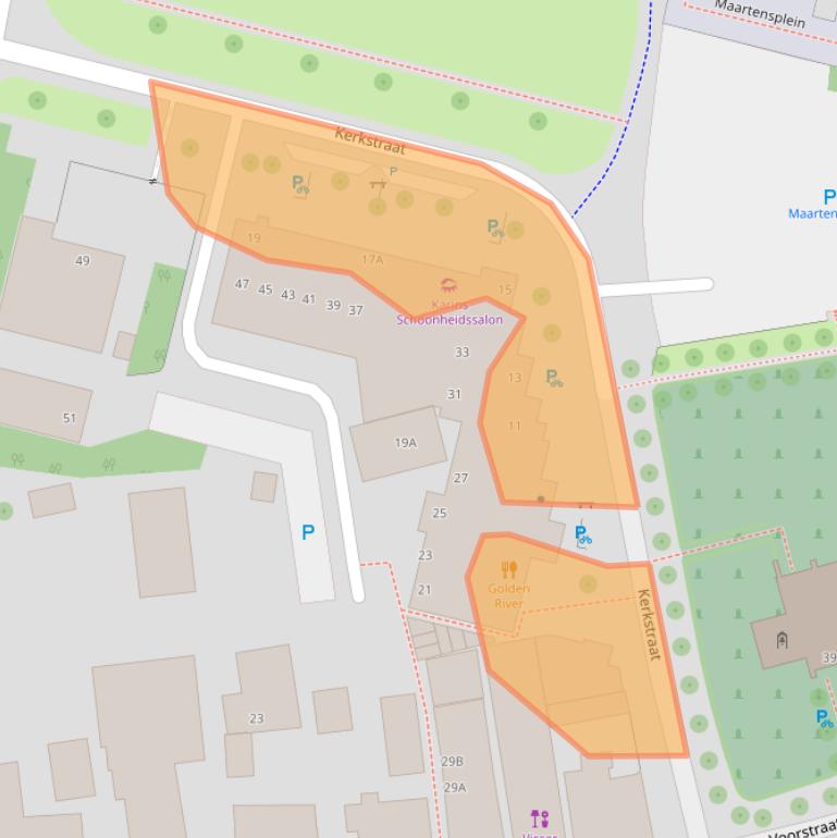 Kaart van postcodegebied 9291CA.