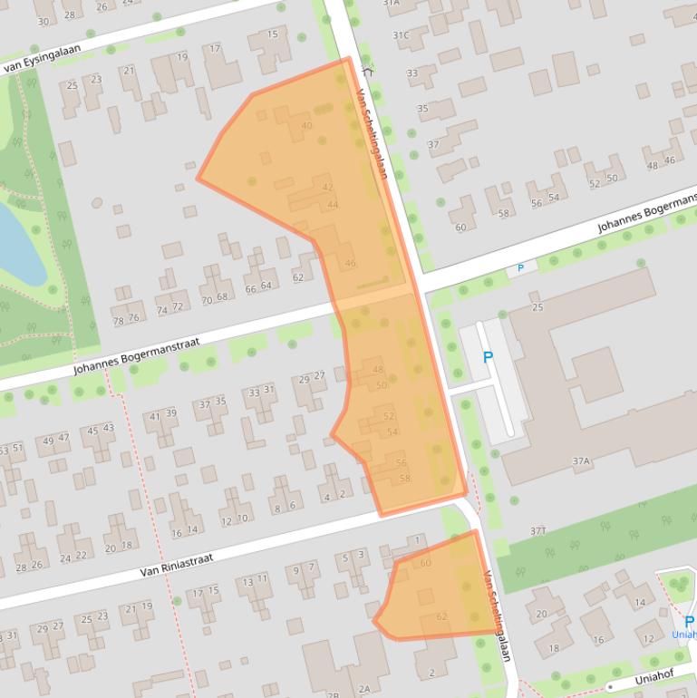 Kaart van postcodegebied 9291ED.