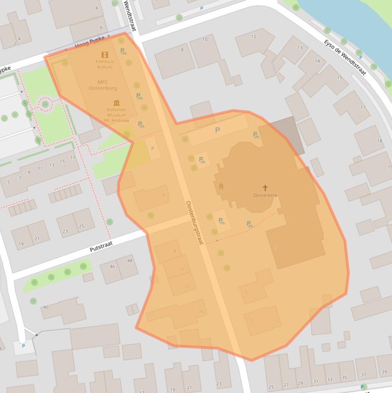 Kaart van postcodegebied 9291EM.