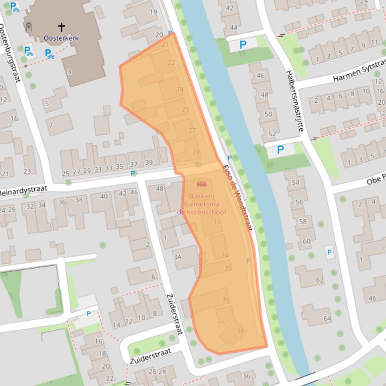 Kaart van postcodegebied 9291ET.