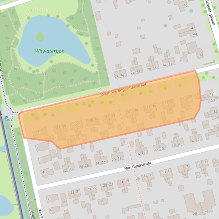 Kaart van postcodegebied 9291HB.