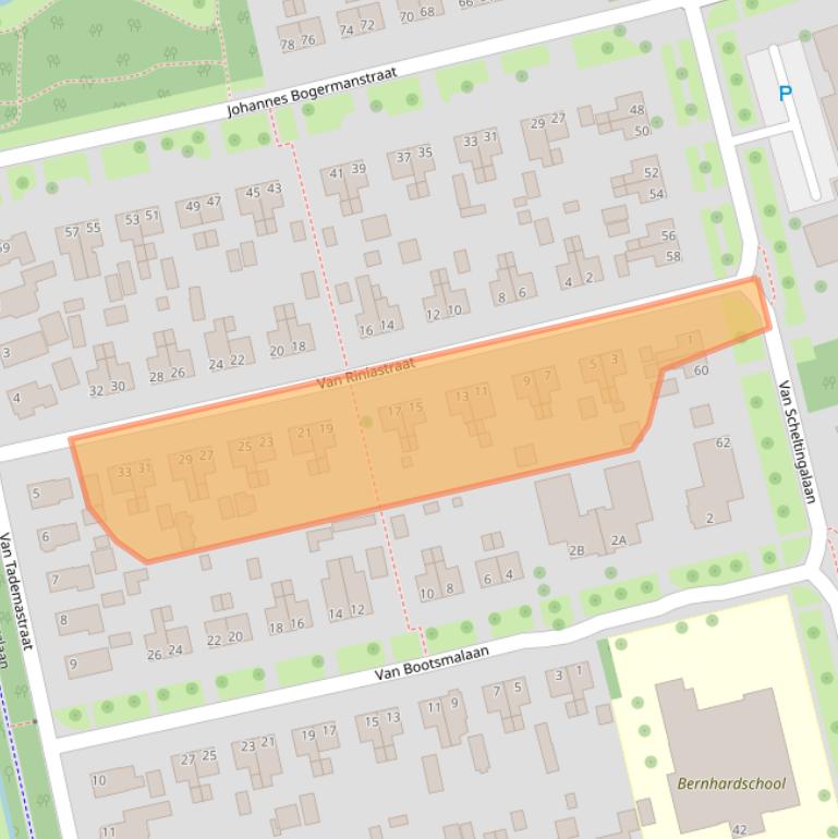 Kaart van postcodegebied 9291HE.