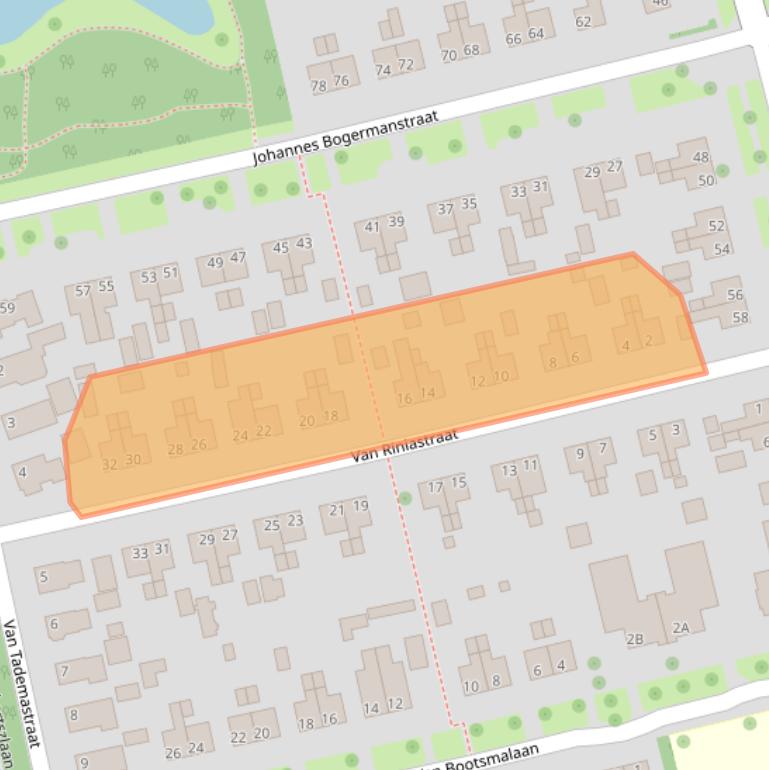 Kaart van postcodegebied 9291HG.