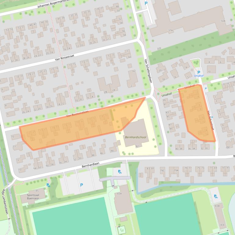 Kaart van postcodegebied 9291HH.