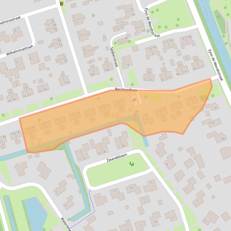 Kaart van postcodegebied 9291HL.