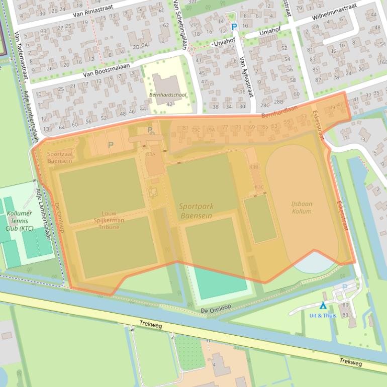 Kaart van postcodegebied 9291HM.