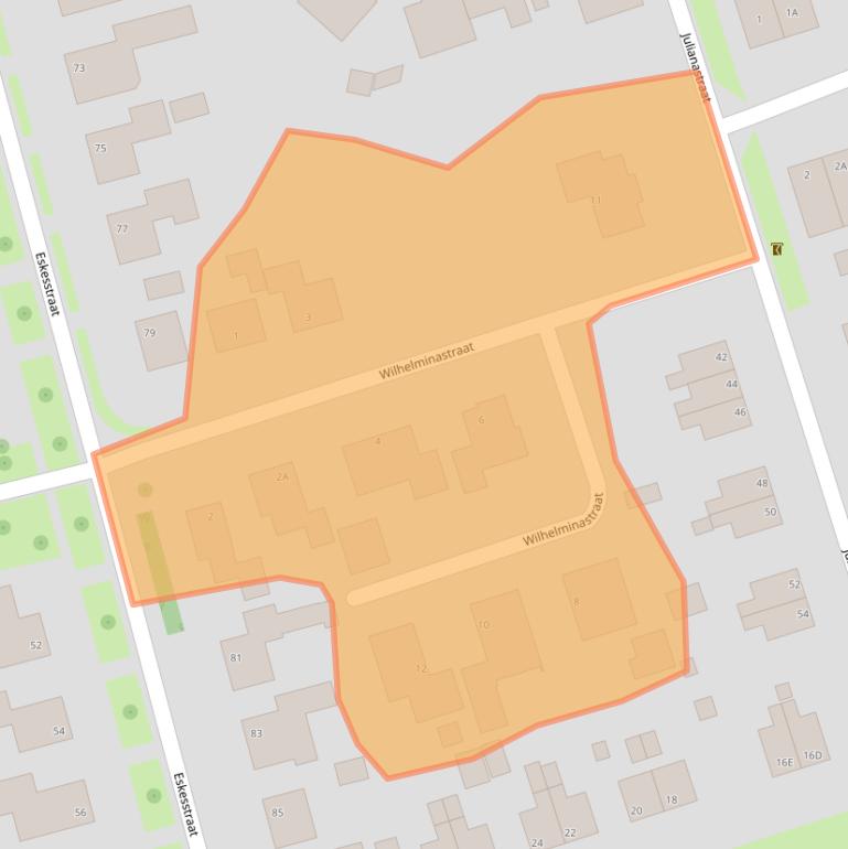 Kaart van postcodegebied 9291HT.