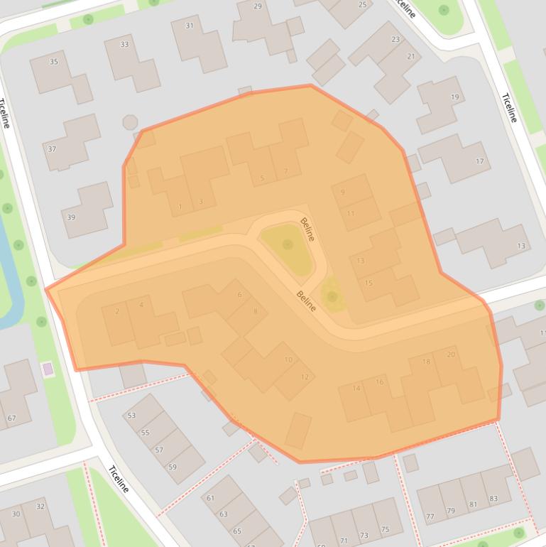 Kaart van postcodegebied 9291JA.