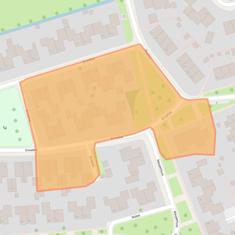 Kaart van postcodegebied 9291JC.