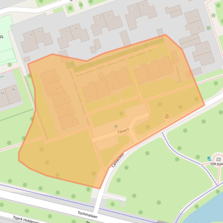 Kaart van postcodegebied 9291JH.