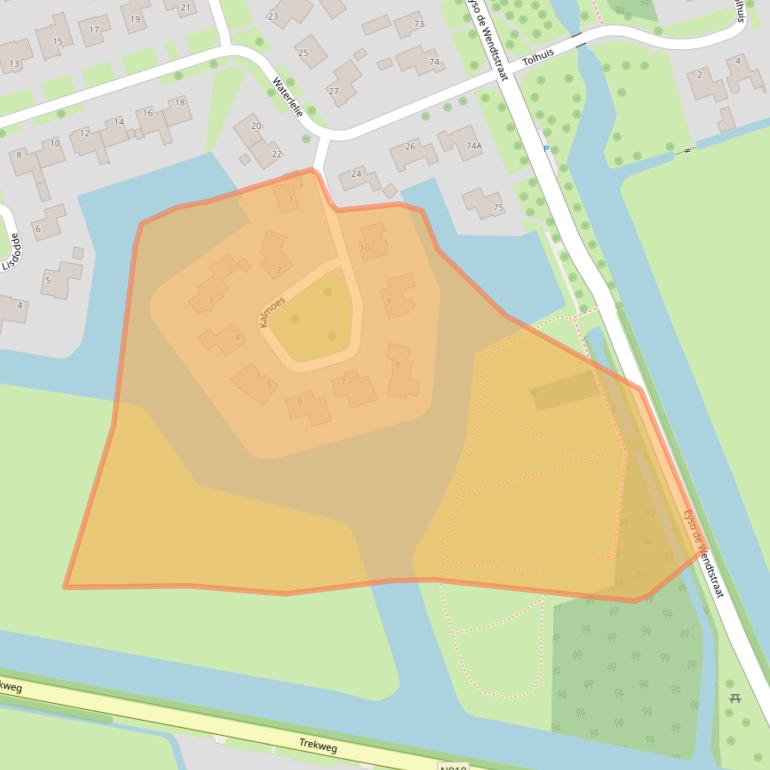 Kaart van postcodegebied 9291JM.