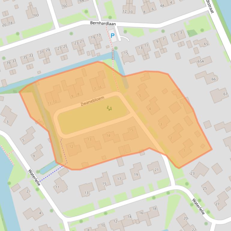 Kaart van postcodegebied 9291JS.