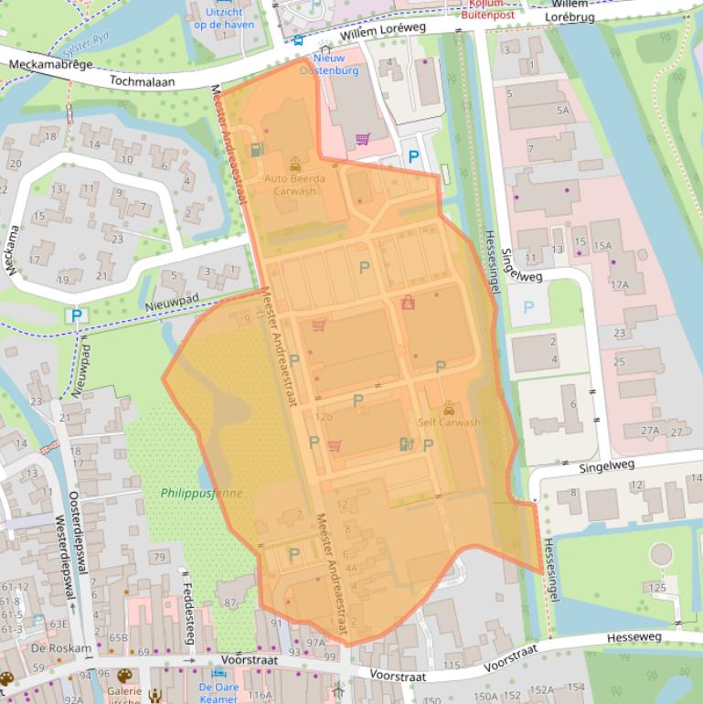 Kaart van postcodegebied 9291MA.