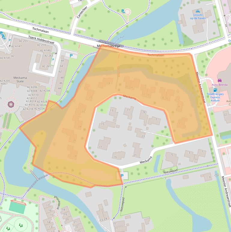 Kaart van postcodegebied 9291MH.