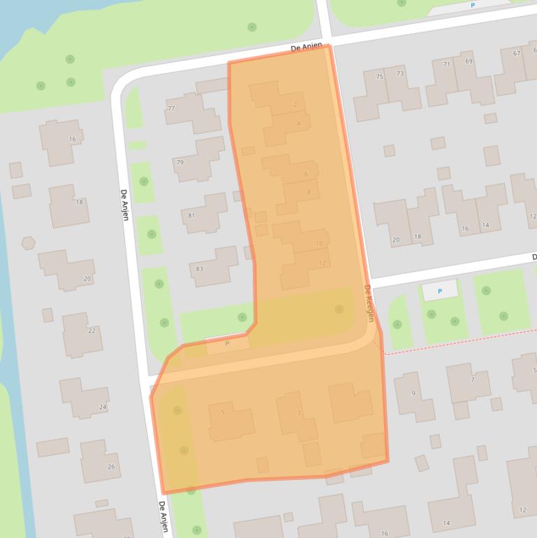 Kaart van postcodegebied 9291PM.