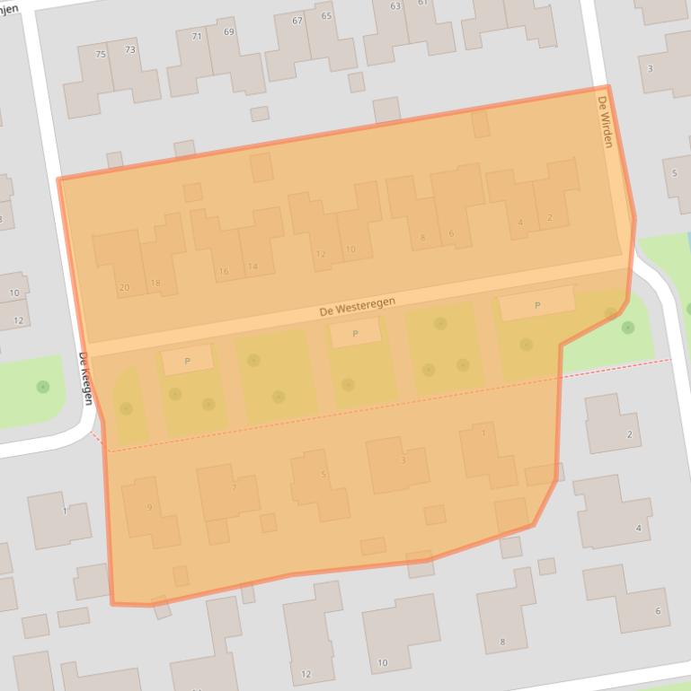 Kaart van postcodegebied 9291PN.