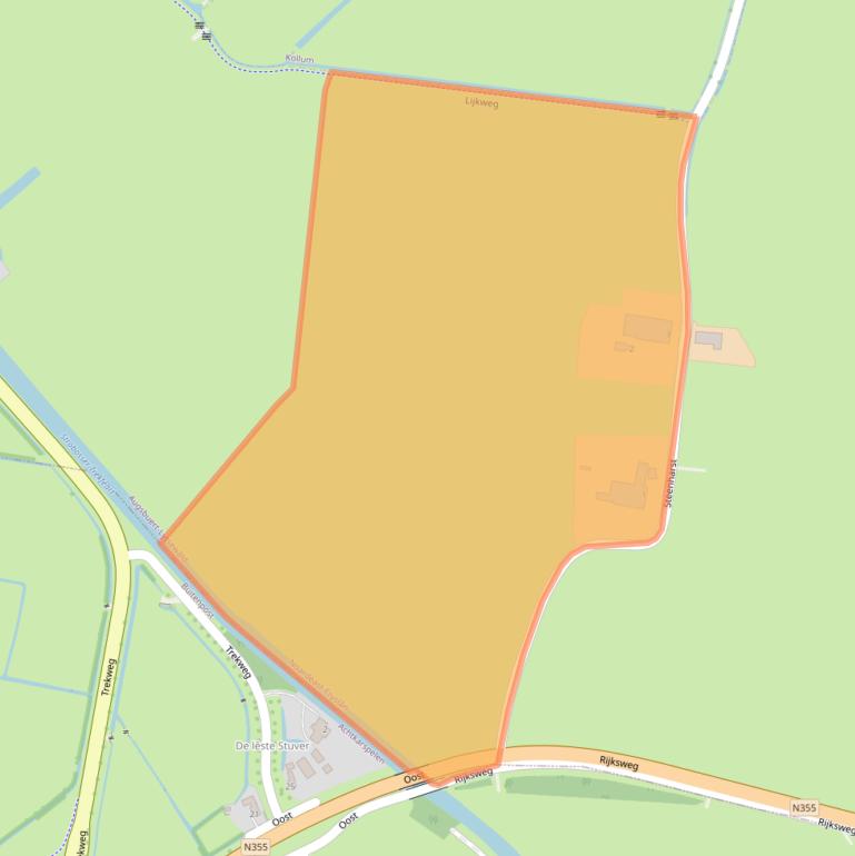 Kaart van postcodegebied 9292MK.