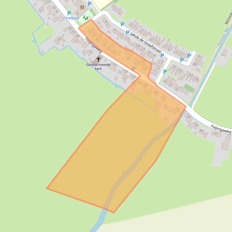 Kaart van postcodegebied 9293LN.