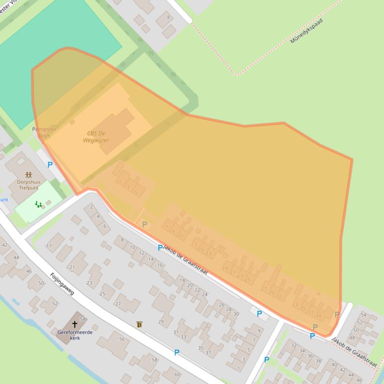 Kaart van postcodegebied 9293LS.