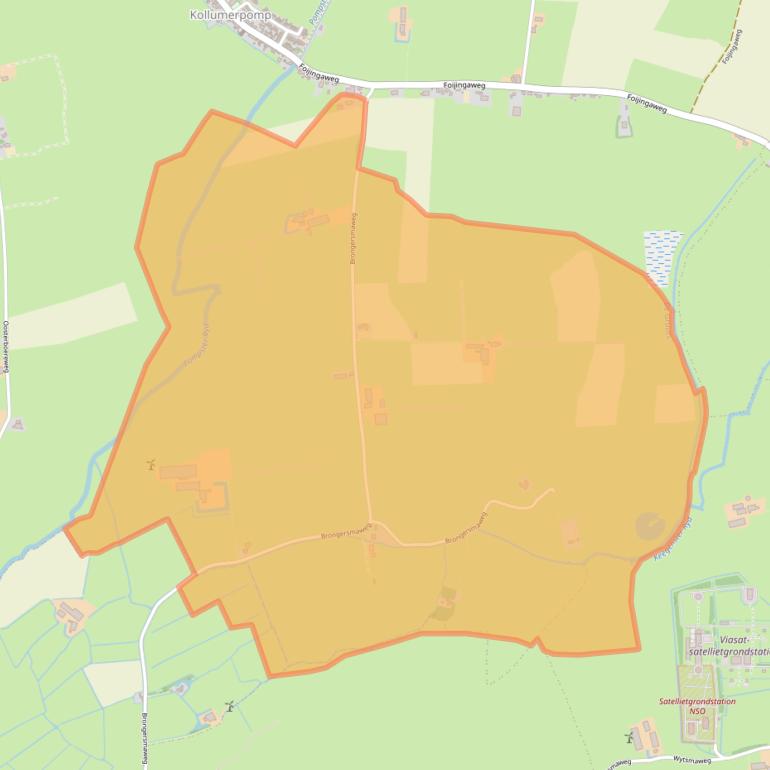 Kaart van postcodegebied 9293LX.