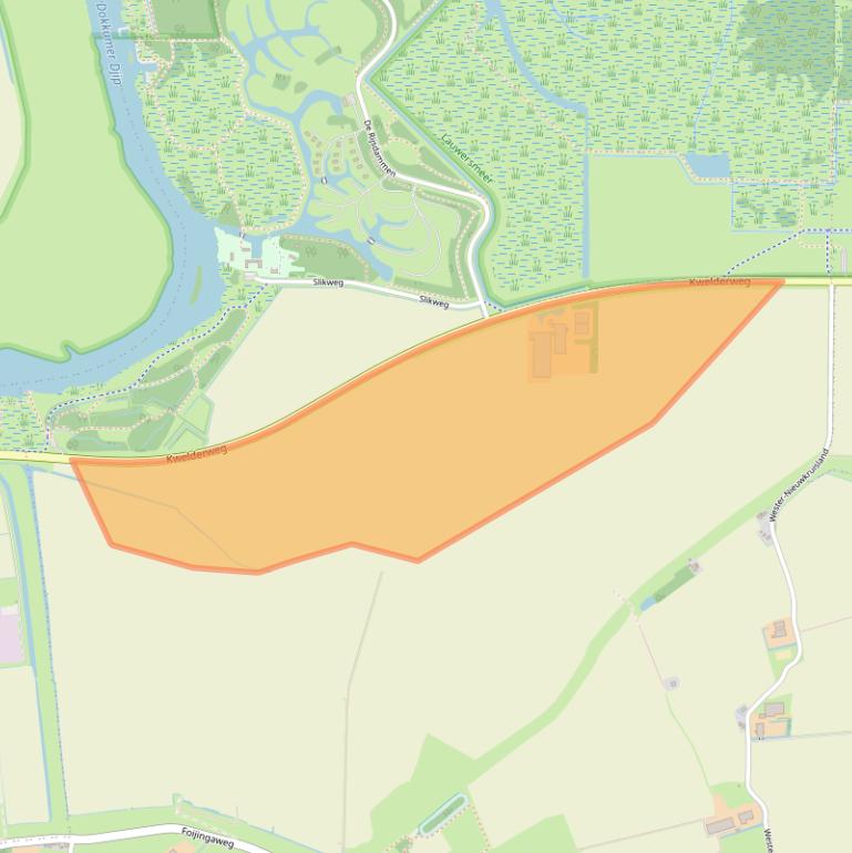 Kaart van postcodegebied 9293MG.