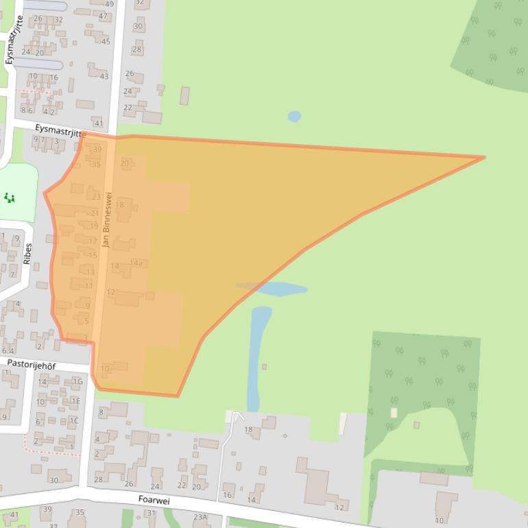 Kaart van postcodegebied 9294KJ.