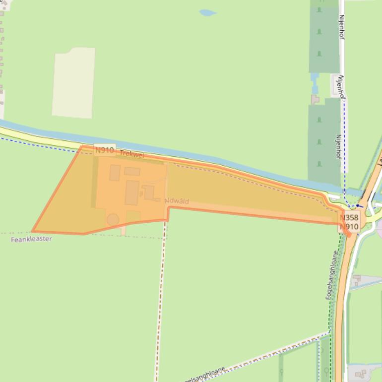 Kaart van postcodegebied 9294MV.