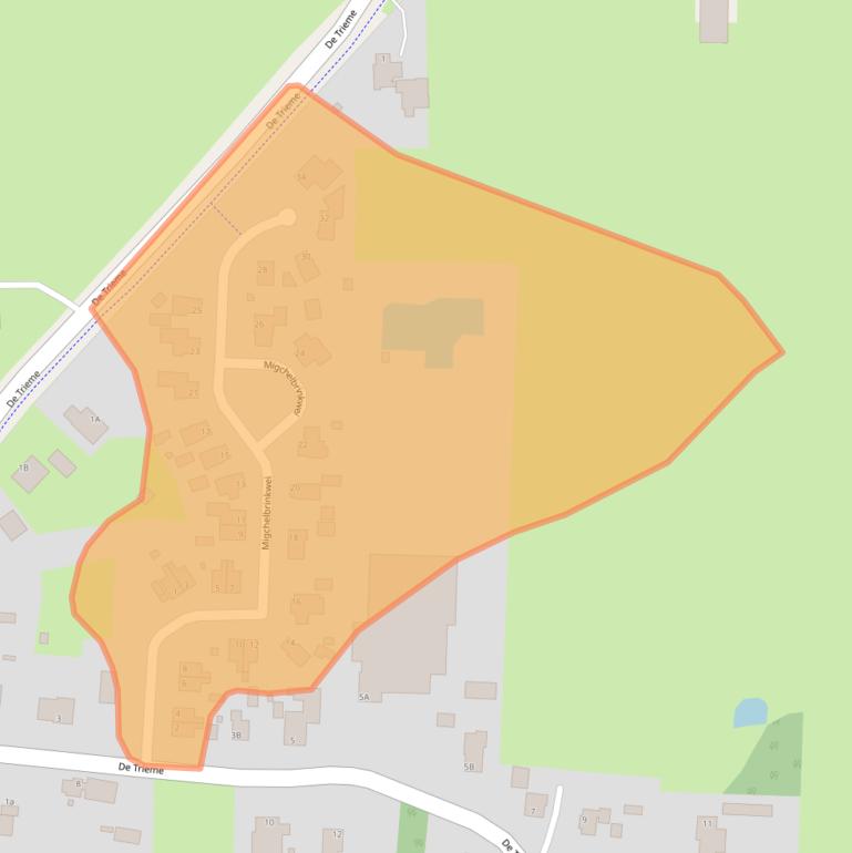 Kaart van postcodegebied 9296ME.