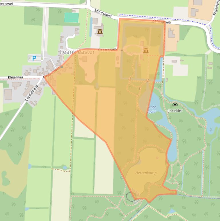 Kaart van postcodegebied 9297WR.