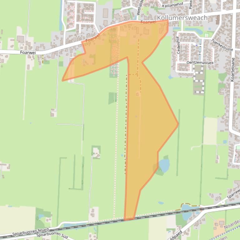 Kaart van postcodegebied 9298JG.