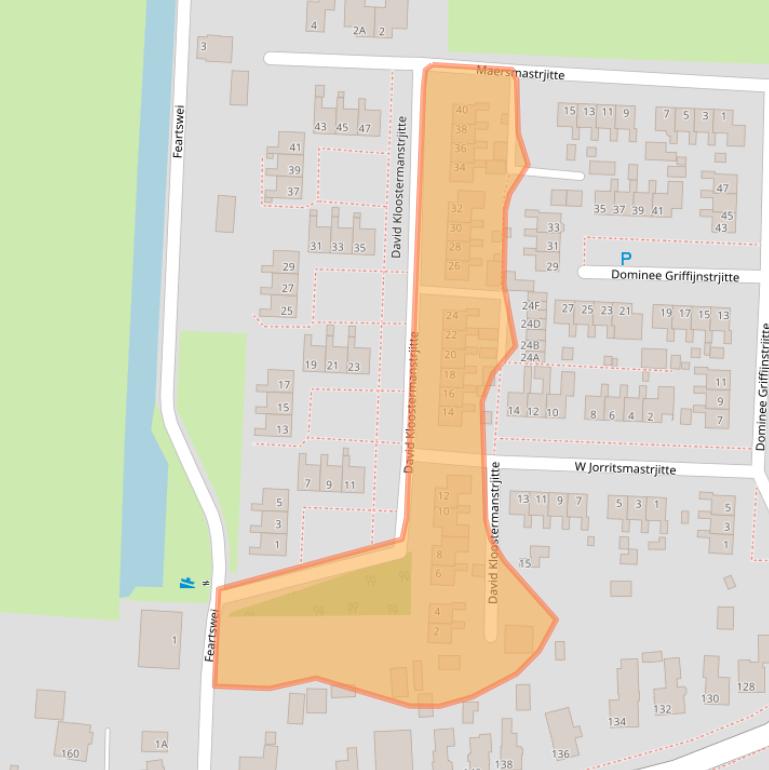 Kaart van postcodegebied 9298JZ.