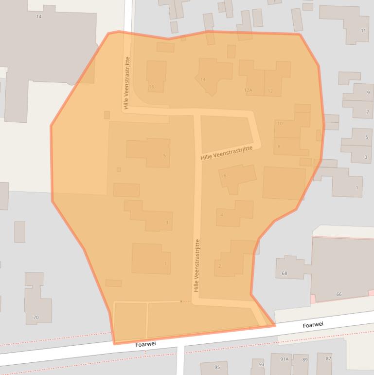 Kaart van postcodegebied 9298KE.