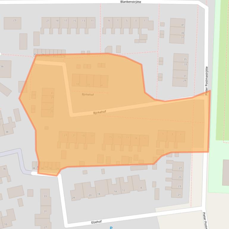 Kaart van postcodegebied 9298PM.