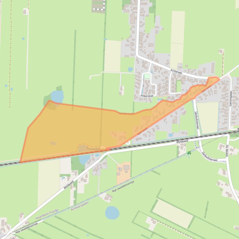 Kaart van postcodegebied 9298RS.