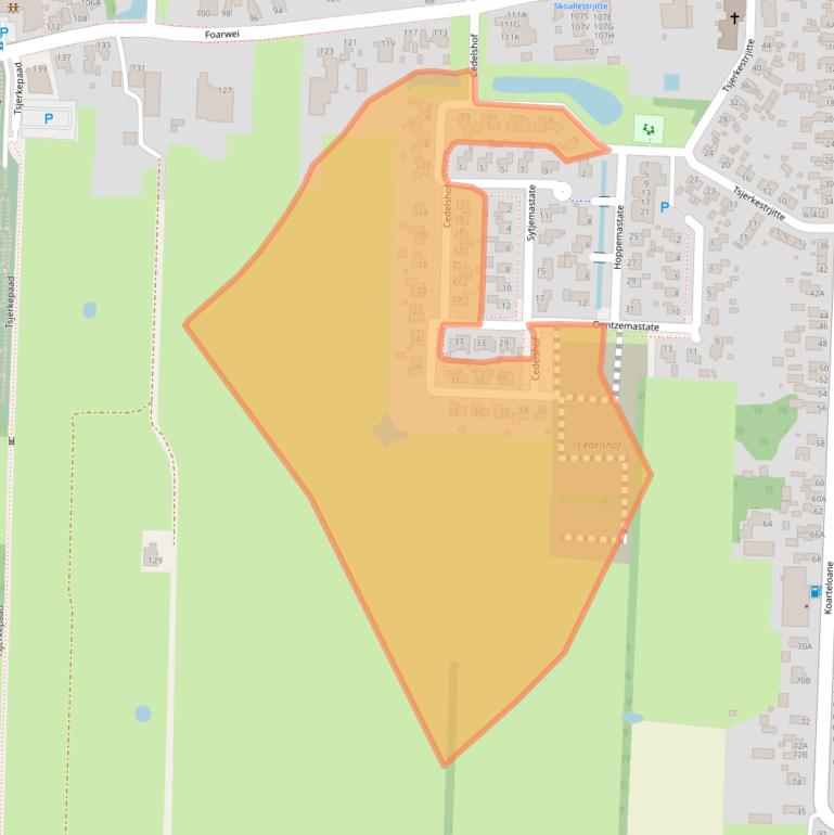 Kaart van postcodegebied 9298SB.