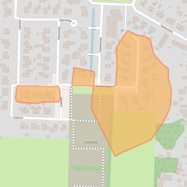 Kaart van postcodegebied 9298SE.