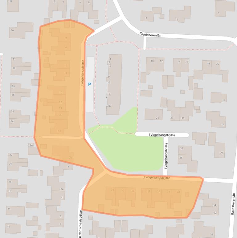 Kaart van postcodegebied 9298VA.