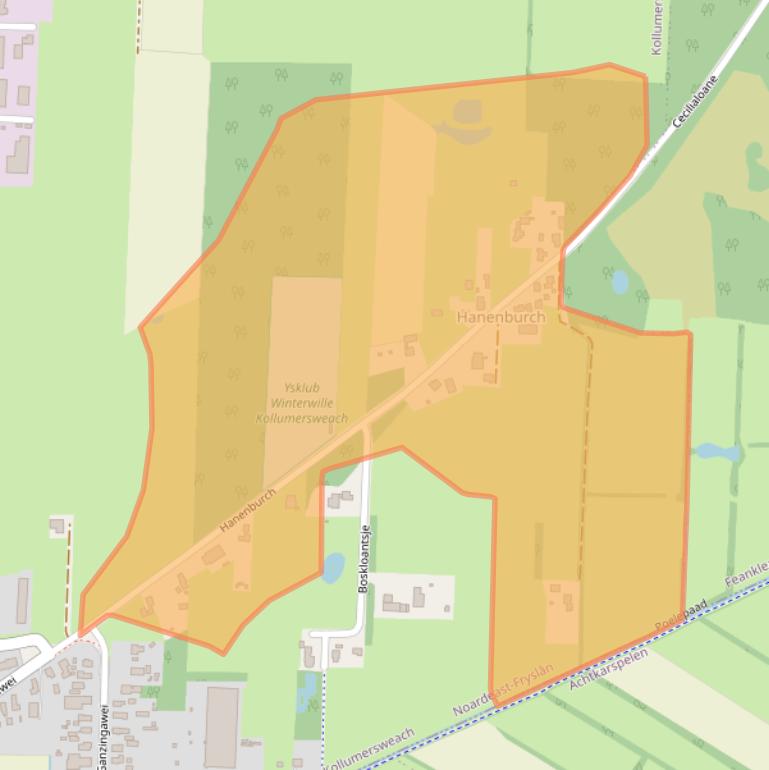 Kaart van postcodegebied 9298VS.