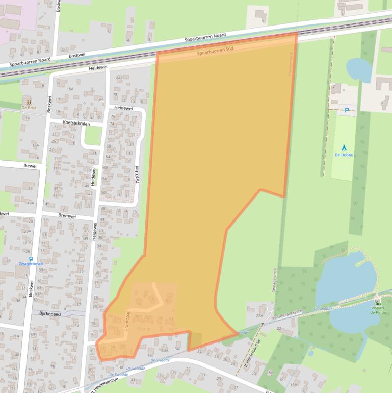 Kaart van postcodegebied 9299HH.