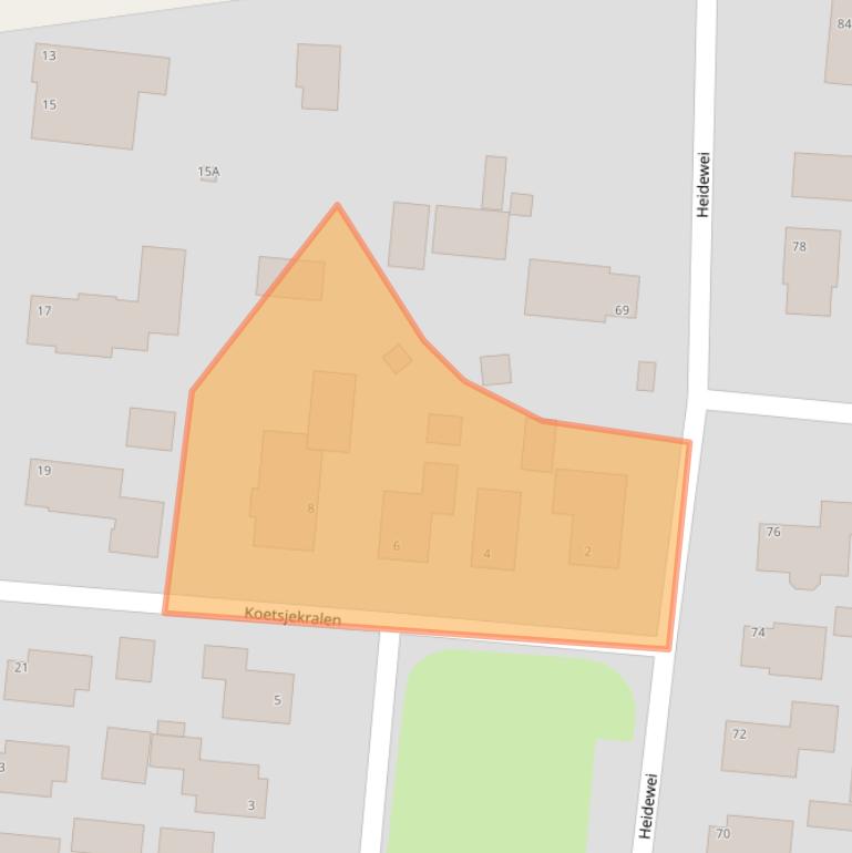 Kaart van postcodegebied 9299HL.